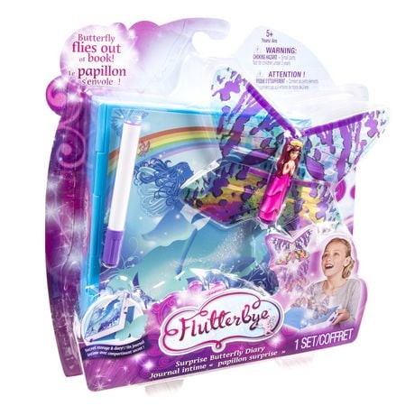 Flutterbye Surprise Blue Butterfly Diary Journal intime