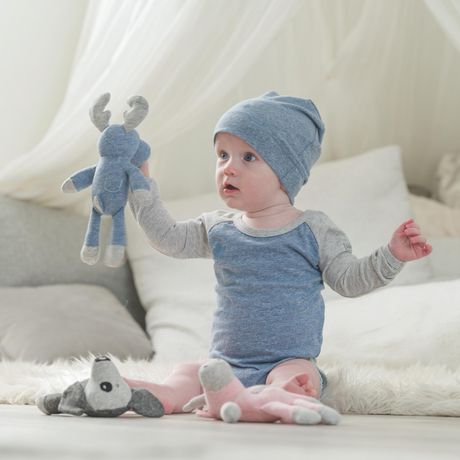 Juddlies Designs Collection Raglan Biologique Hochet Chien Noir Graphite Bebe Nourrisson Enfant En Bas Age Unisexe Cadeau De Naissance Peluche Lavable En Machine Walmart Canada