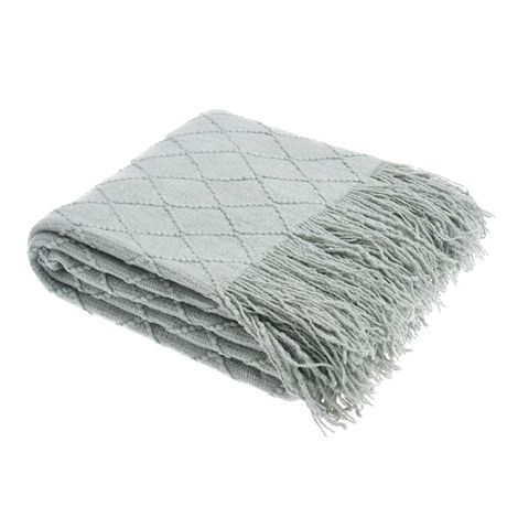 throw light blanket patterned knit diamond