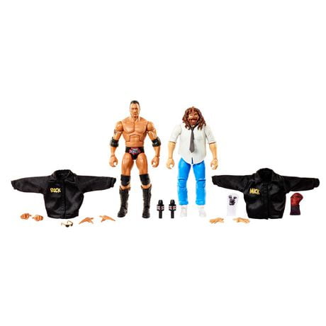 WWE Elite Collection Rock 'N' Sock Connection Action Figures - 2pk
