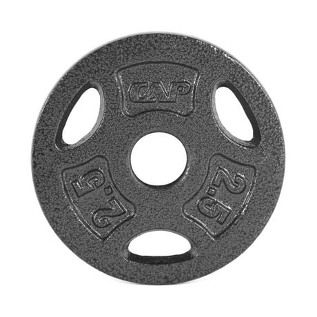 CAP Barbell Standard 1-inch Grip Weight Plate, Black