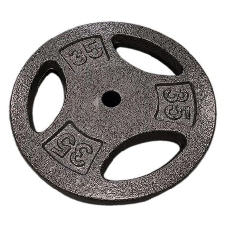 CAP Barbell Standard 1-inch Grip Weight Plate, Black