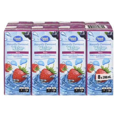 Great Value Naturally Flavoured Berry Water | Walmart Canada