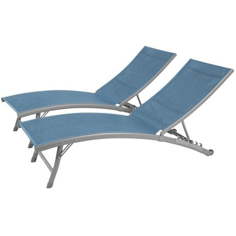 Vivere Clearwater Lounger Set - Blue Hawaii