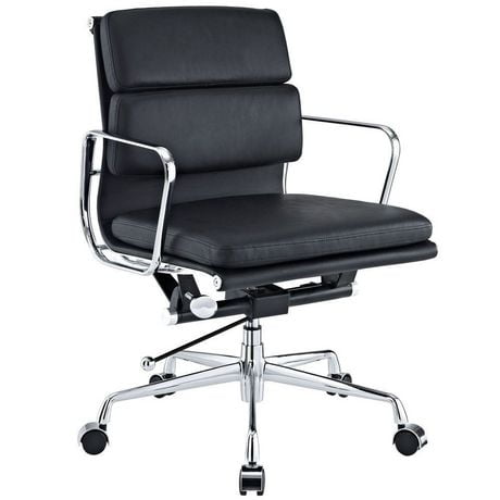 Office chair Lark low back in black Executive Conference  Lumbar Support Ergonomic