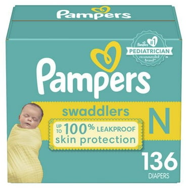 Pampers Swaddlers Diapers, Super Econo Pack, Size Newborn-7, 144-72 Count