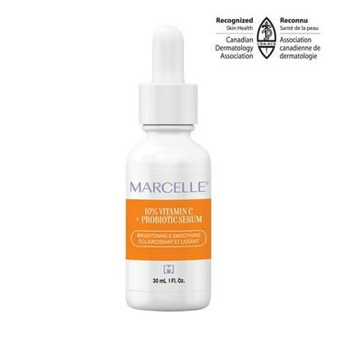 Marcelle Sérum 10 % vitamine C + probiotique Éclaircissant et lissant, 30 mL