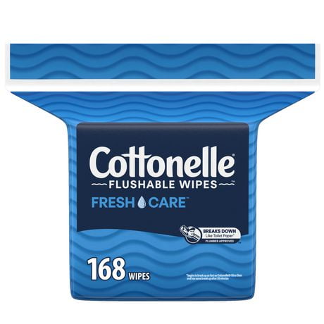 Cottonelle® Fresh Care* Flushable Cleansing Cloths Refill, 168 Cloths Refill