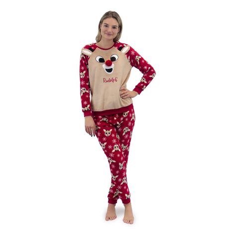 Rudolph Women's Plush Pajama Set | Walmart Canada