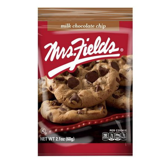 Mme Fields Milk Chocolate Chip, biscuit emballé individuellement Les biscuits aux pépites de chocolat de Mrs. Field's