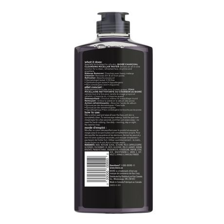 skin cleansing biore micellar oily charcoal water