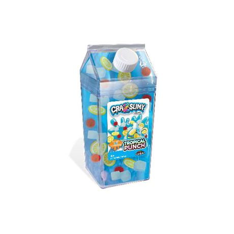 Cra-Z-Art, Cra-Z-Slimy Milk Cartons Slime, Tropical Punch Scented Sensory Slime for Kids