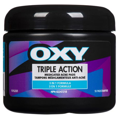 medicated acne oxy pads triple action