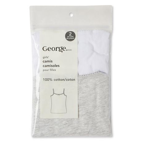 George Girls' Cami 2-Pack, Sizes 6-12