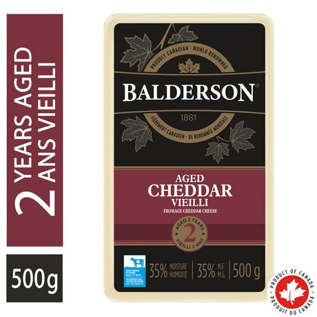 Cheddar vieilli 2 ans Balderson 500 g