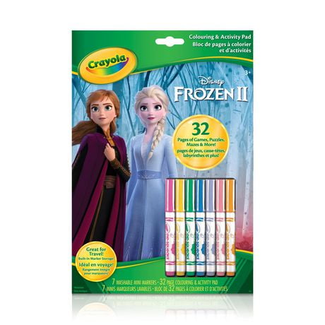 Crayola Colouring & Activity Pad, Disney Frozen 2, 1 Colouring Book