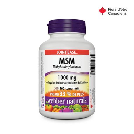 Webber Naturals Msm Methylsulfonylmethane 1000 Mg Walmart Canada