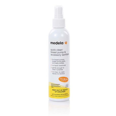 Medela Quick Clean™ Breast Pump & Accessory Sanitizer Spray, 236mL