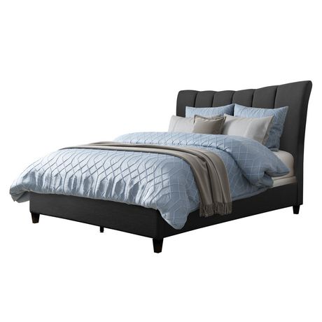 Corliving Rosewell Vertical Channel, Twin Upholstered Headboard Canada
