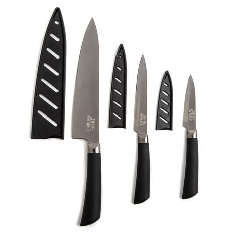 Thyme & Table Speckled Chef Knives, 3-Piece Set | Walmart Canada