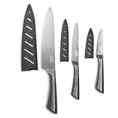 Thyme & Table Carbon Chef Knives, 3-Piece Set, Knife Set