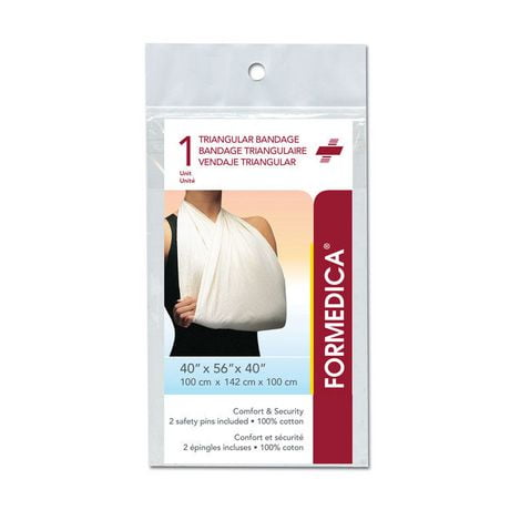 Formedica Adjustable Arm Support Triangular Bandage, Two safety pins included