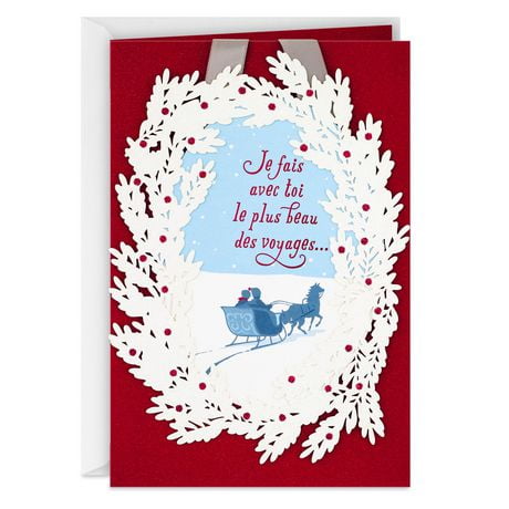 Hallmark Romantic Christmas Card for Husband, Wife, Boyfriend