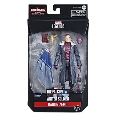 Hasbro Marvel Legends Series Avengers, figurine de collection Baron Zemo de 15 cm, design premium et 5 accessoires, pour enfants, dès 4 ans