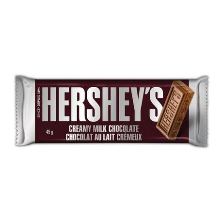 HERSHEY'S Creamy Milk Chocolate Full Sized Bar, Chocolate Candy Bar ...