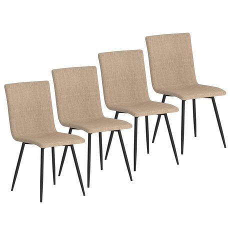 Set Of 4 Contemporary Upholstered Side Chair | Walmart Canada