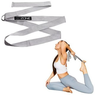 Grip Yoga Belt for Stretching, Yoga, Pilates, Gym, Physical Fitness to gain  Flexibility & Achieve Difficult Poses | 2.5 Meter Premium Cotton | Eco