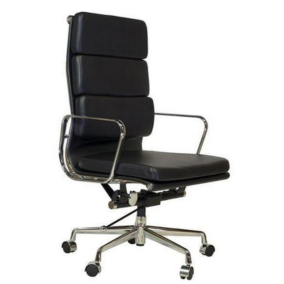 Chaise de bureau Lark haut dossier en noir Executive Conference Support lombaire ergonomique