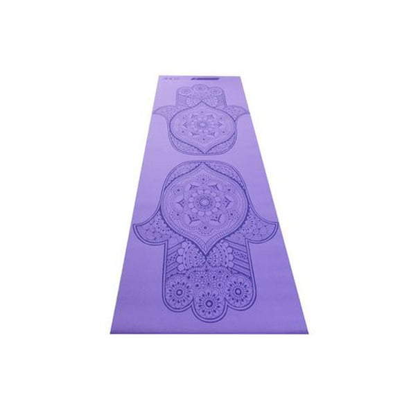 GoZone 4mm Printed PVC Yoga Mat, Purple Combo