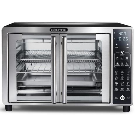 Gourmia Digital Air Fryer Toaster Oven with Single-Pull French Doors, GTF7465, Air Fryer Toaster Oven