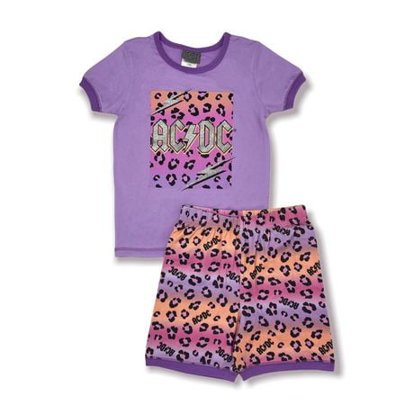 AC/DC Girls 2 piece short and T-Shirt Pyjama set | Walmart Canada