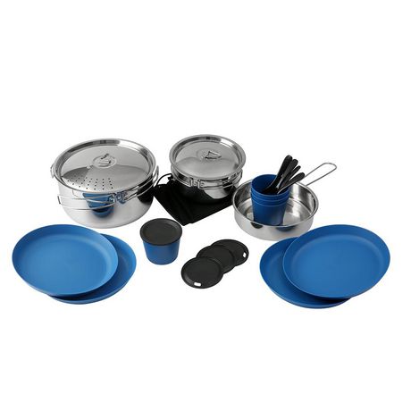Ozark Trail 22-Piece Mess Kit and Pans Set with Mesh Carrying Bag ...
