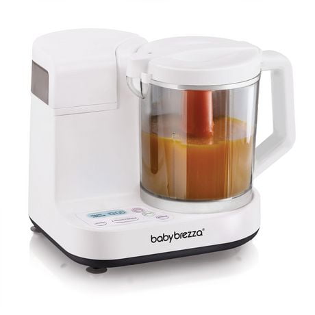 Baby Brezza Glass One Step Baby Food Maker, 3-in-1 Functionality - White