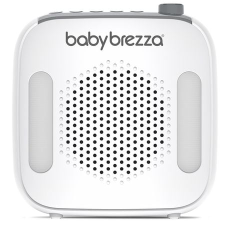 Baby Brezza Sleep + Soother Portable Sound Machine, 18 soothing sounds - White