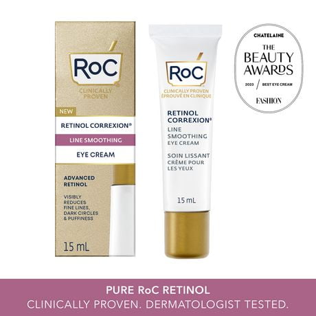 RoC - Retinol Correxion®️ - Line Smoothing Eye Cream (15ml), Cream 15mL
