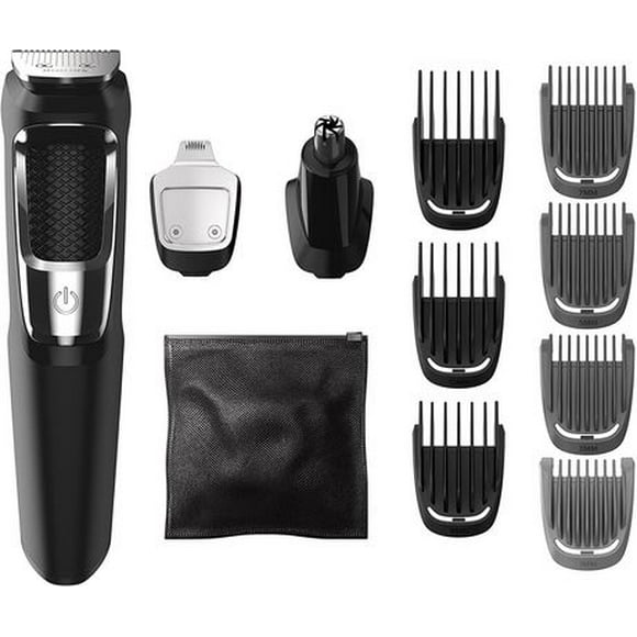 Philips Multigroomer Series 3000 with 10 Accessories, MG3750/10, All-in-One trimmer