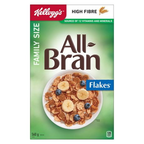 Kellogg's All-Bran Cereal Flakes Family Size 560g | Walmart Canada