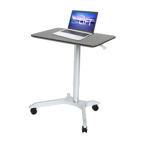 Seville Classics OFF65800 AIRLIFT XL PNEUMATIC SIT-STAND MOBILE DESK ...