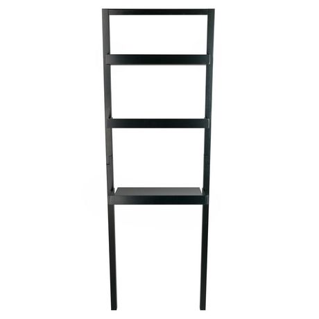 Winsome Bellamy Leaning Desk With 2 Shelves In Black Walmart Canada