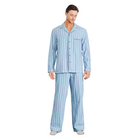 Men's Warm Terry Pajama PJ Set - Cuffs at Sleeve and Legs
