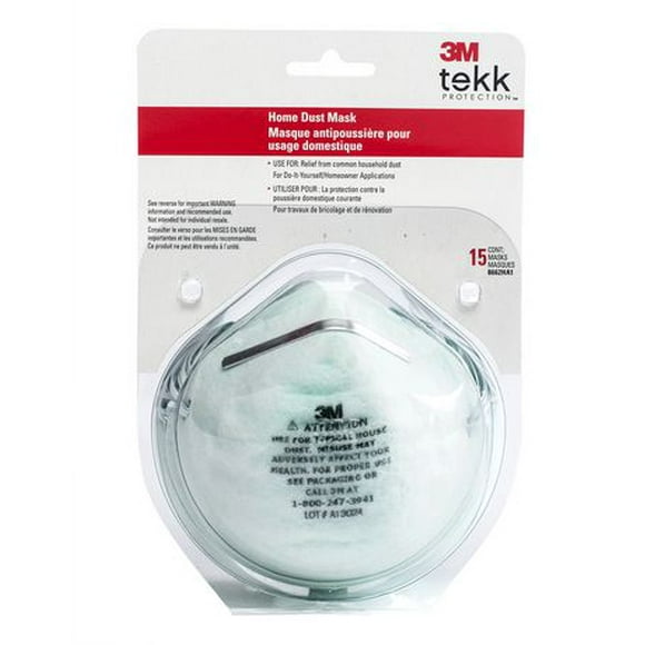Respirateur contre les poussières domestiques Tekk ProtectionMC de 3M(MC)
