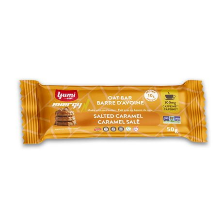 Yumi Caffeine Energy Oat Bar, Salted Caramel 50g