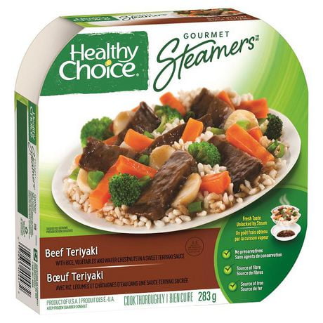 Healthy Choice Gourmet Steamers Healthy Choice Beef Teriyaki Frozen   6000197556244 