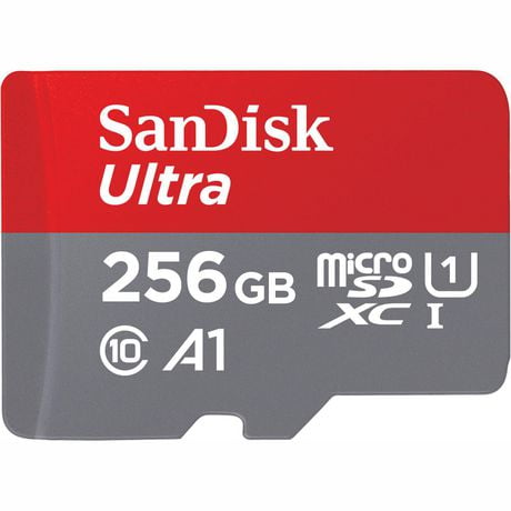 Carte mémoire SanDisk 256GB Ultra®microSDXC™ UHS-I La carte UHS-I microSD