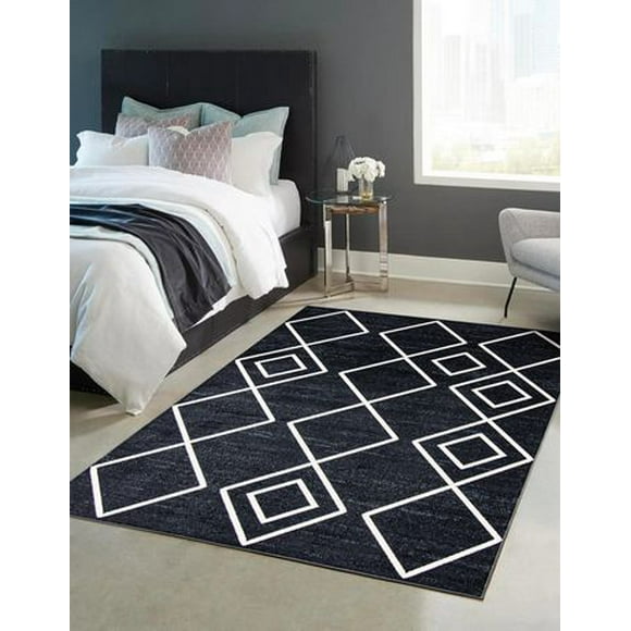 ECARPET Washable Geometric Area Rug & Runner for Living Room, Bedroom, Kitchen, Hallway