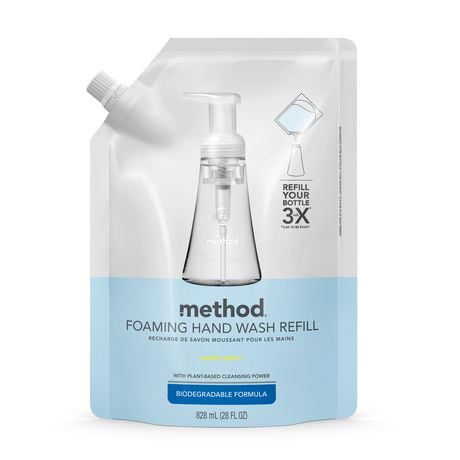 Method, Recharge de savon-mousse pour les mains, Sweet Water®, 828ml